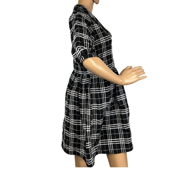 Harper Heritage Mini Dress Size S Black White Modest Western Coastal Spring - Picture 3 of 10